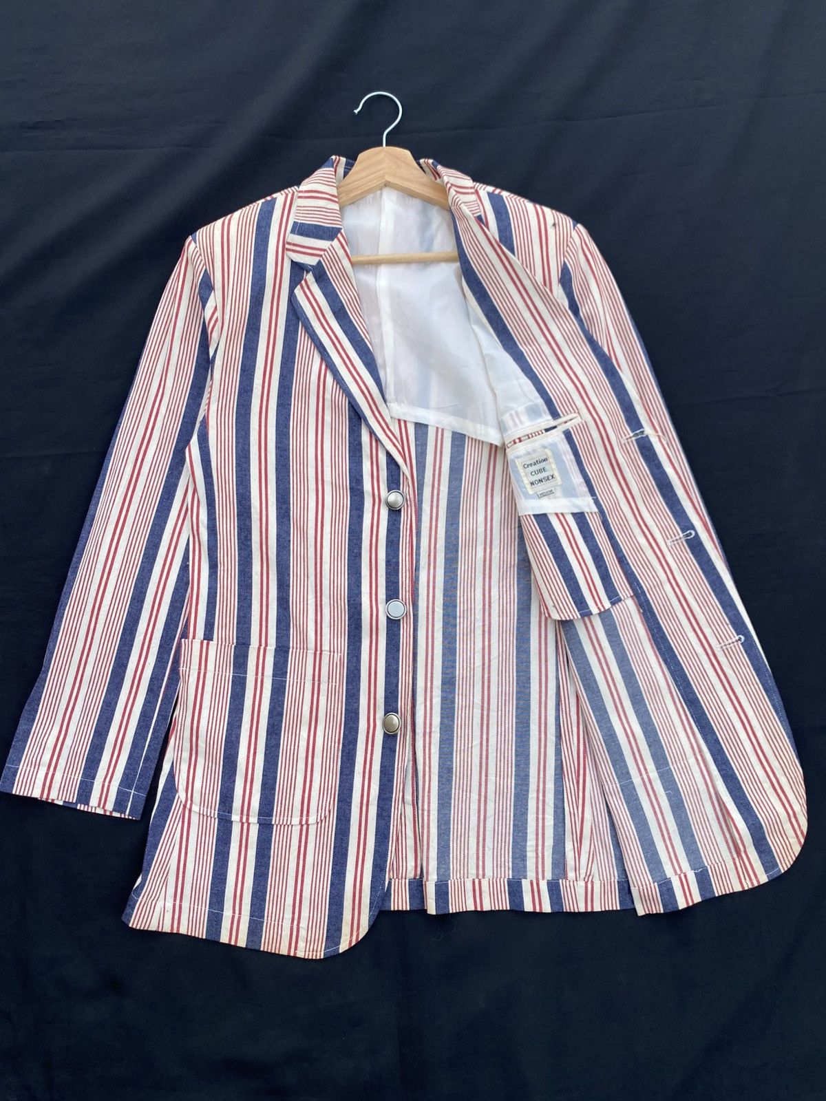Japanese Brand Rare VINTAGE Creation Cube Red Blue Jacket Size US M / EU 48-50 / 2 - 4 Thumbnail