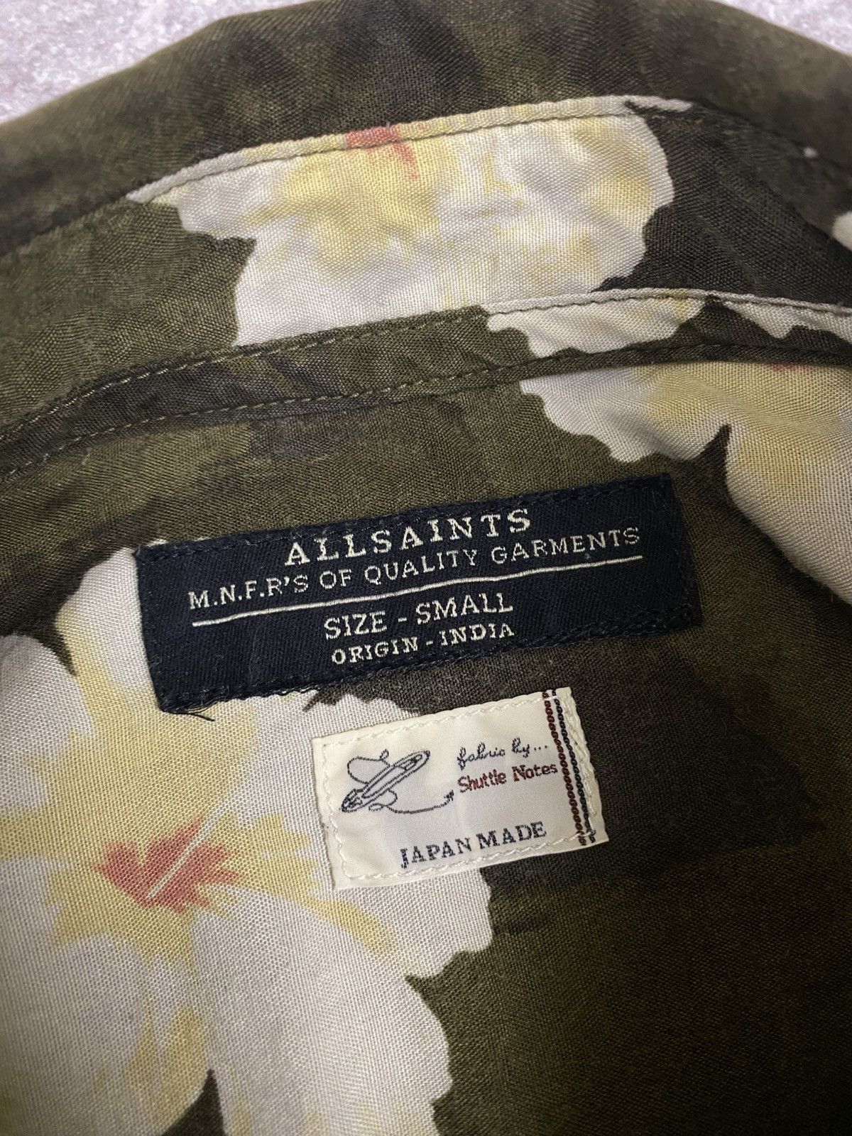Allsaints AllSaint x Shuttle Notes Japan Made Button Shirt Size: S Size US S / EU 44-46 / 1 - 2 Thumbnail