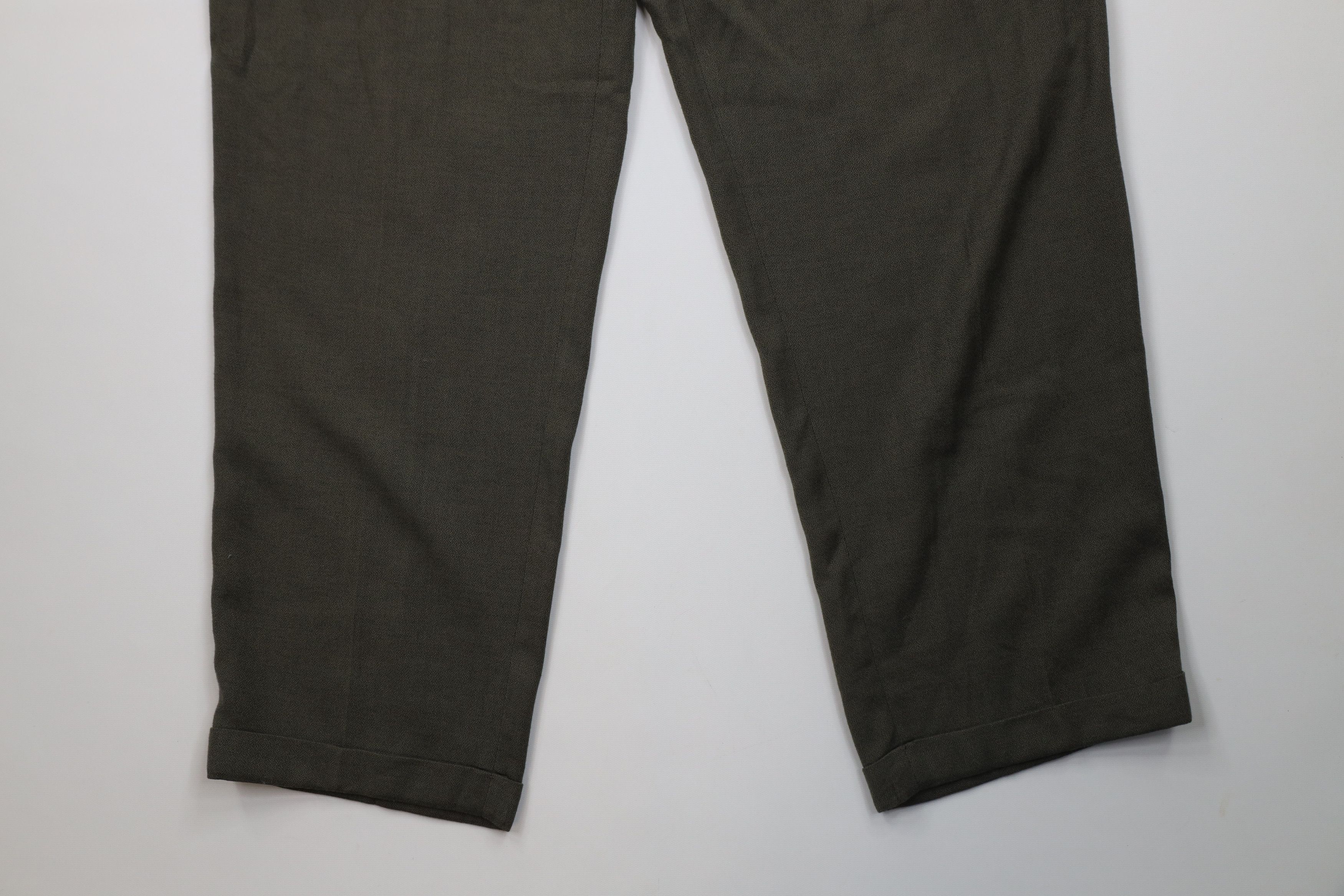 Vintage Vintage 90s Streetwear Wool Blend Knit Wide Leg Pants Size US 42 / EU 58 - 4 Thumbnail