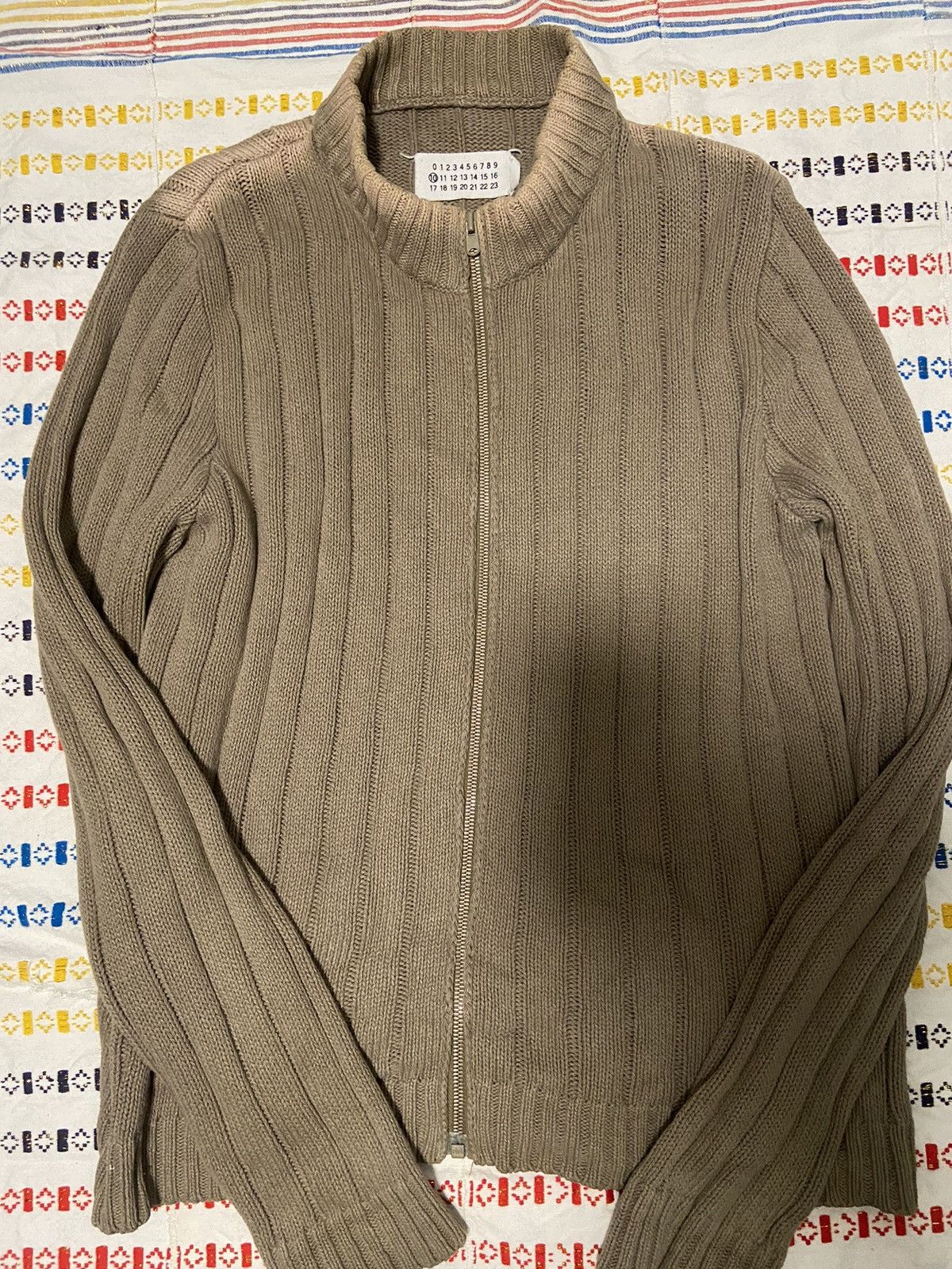 Maison Margiela Faded Margiela Ribbed Zip Size US S / EU 44-46 / 1 - 1 Thumbnail