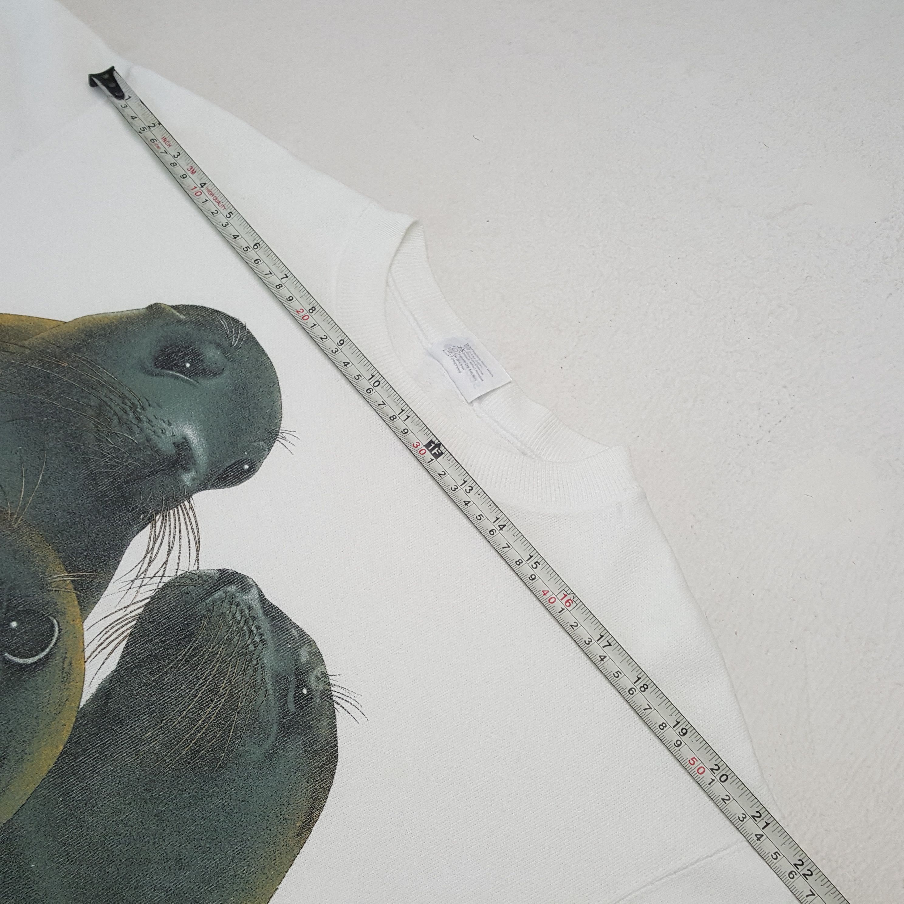 Designer × Hanes Vintage SEA LION MARCO ISLAND Streetwear Sweatshirt C292N7 Size US M / EU 48-50 / 2 - 6 Thumbnail