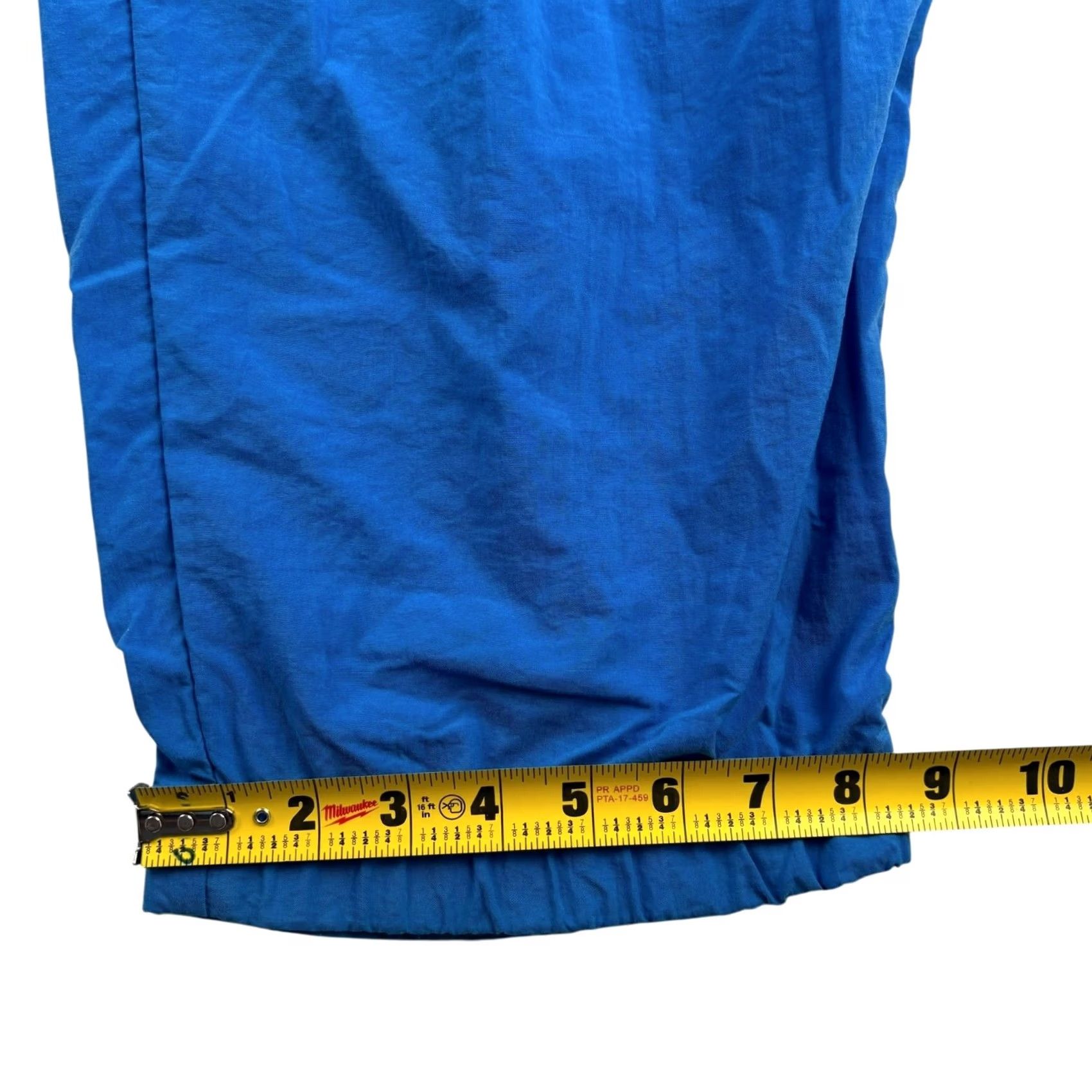 Lacoste VINTAGE Lacoste Men’s Nylon Track Pants XL Blue/Red Athletic Drawstring 80s Sports Men Size US 36 / EU 52 - 8 Thumbnail
