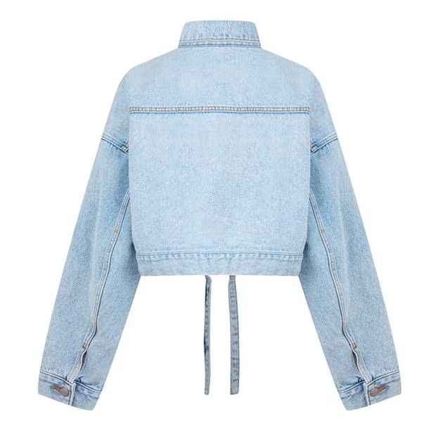 Alexander Wang o1g2r1mq0824 Trucker Denim Jackets in Light Blue Size M / US 6-8 / IT 42-44 - 2 Thumbnail