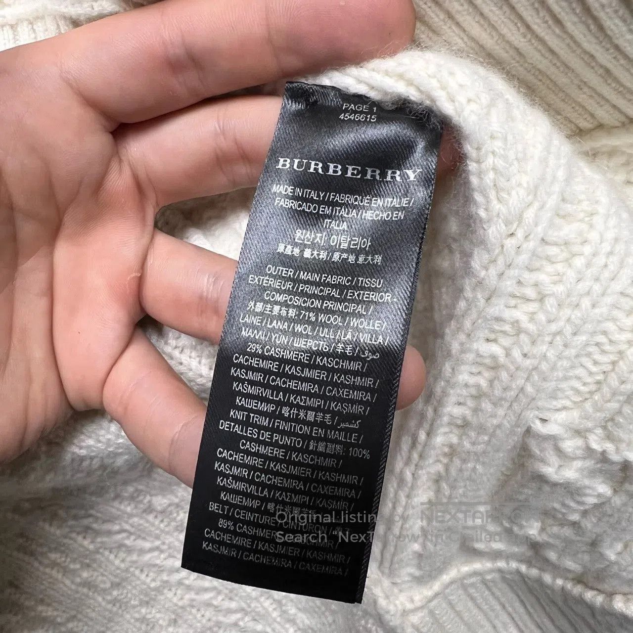 Burberry Burberry Terry Coarse Knitted Wool Cardigan Size XS / US 0-2 / IT 36-38 - 4 Thumbnail
