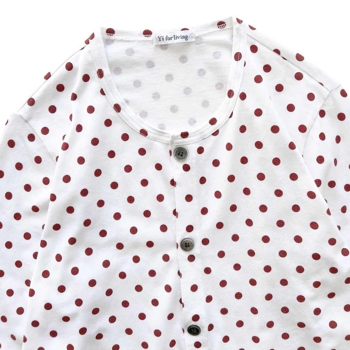 Y's × Yohji Yamamoto Yohji Yamamoto for Living Cotton Polka-Dots Button Shirt Size M / US 6-8 / IT 42-44 - 3 Thumbnail