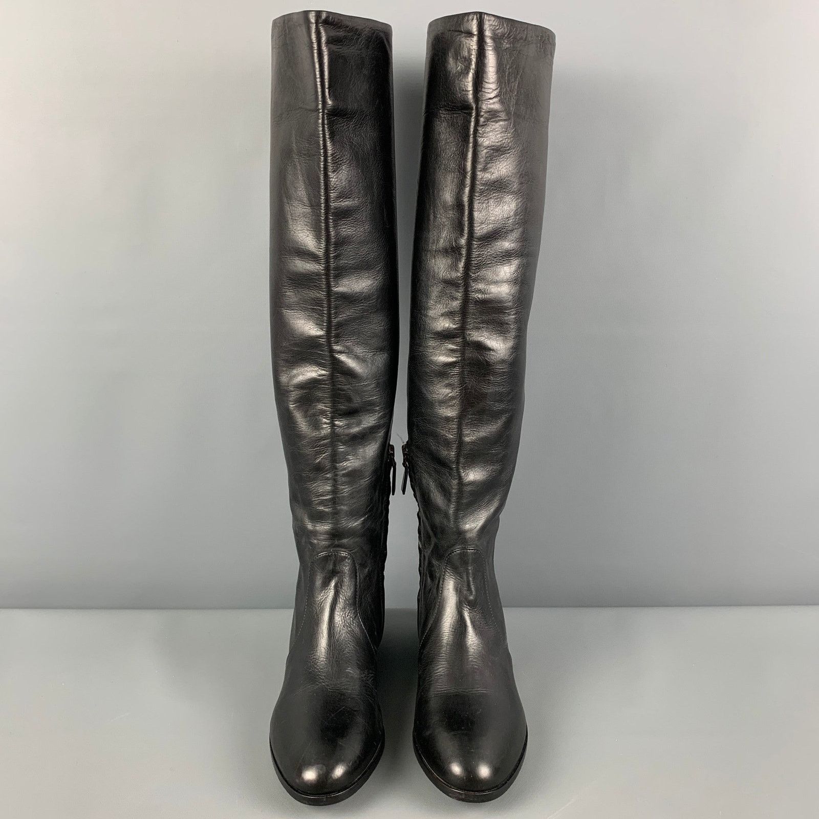 Prada PRADA Size 7.5 Black Flat Boots Size US 7.5 / IT 37.5 - 3 Thumbnail