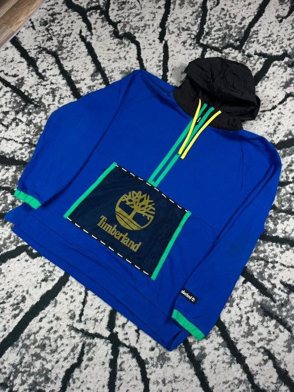 Timberland lightweight anorak jacket, blue, colorful, logo, 3XL Size US XXL / EU 58 / 5 - 2 Thumbnail