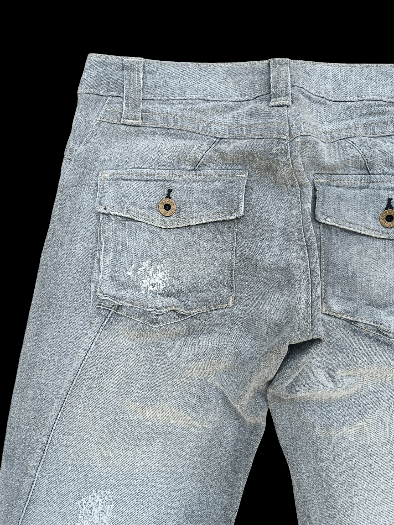 If Six Was Nine × Japanese Brand × Tornado Mart Vintage Camel Road Distressed Flare Jeans Size US 30 / EU 46 - 20 Thumbnail