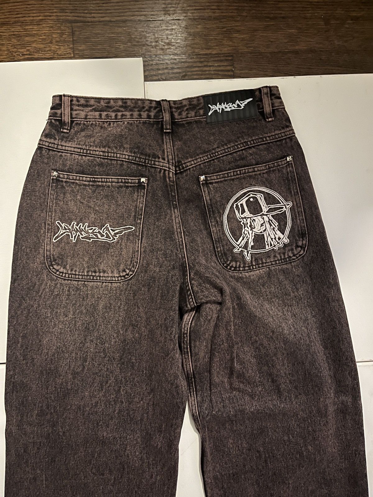 Other Channel 97 Rust Wide Leg Denim Size US 30 / EU 46 - 2 Thumbnail