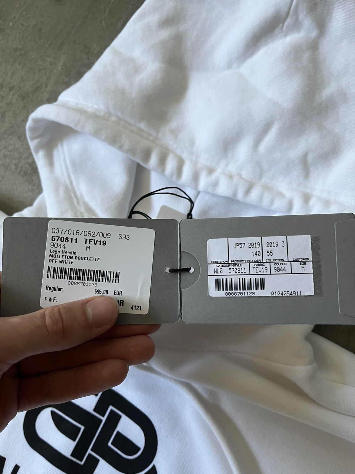 Balenciaga Balenciaga BB logo hoodie white new Size US M / EU 48-50 / 2 - 8 Thumbnail