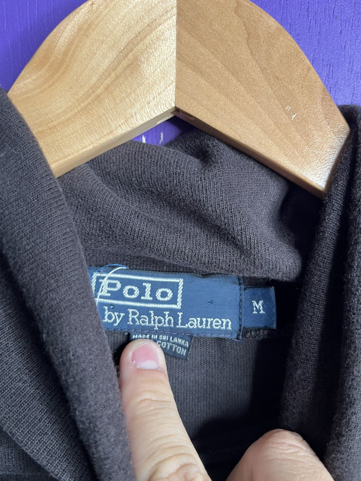 Polo Ralph Lauren × Vintage Vintage 90s Polo Bear turtleneck long-sleeve t-shirt Size US M / EU 48-50 / 2 - 4 Thumbnail