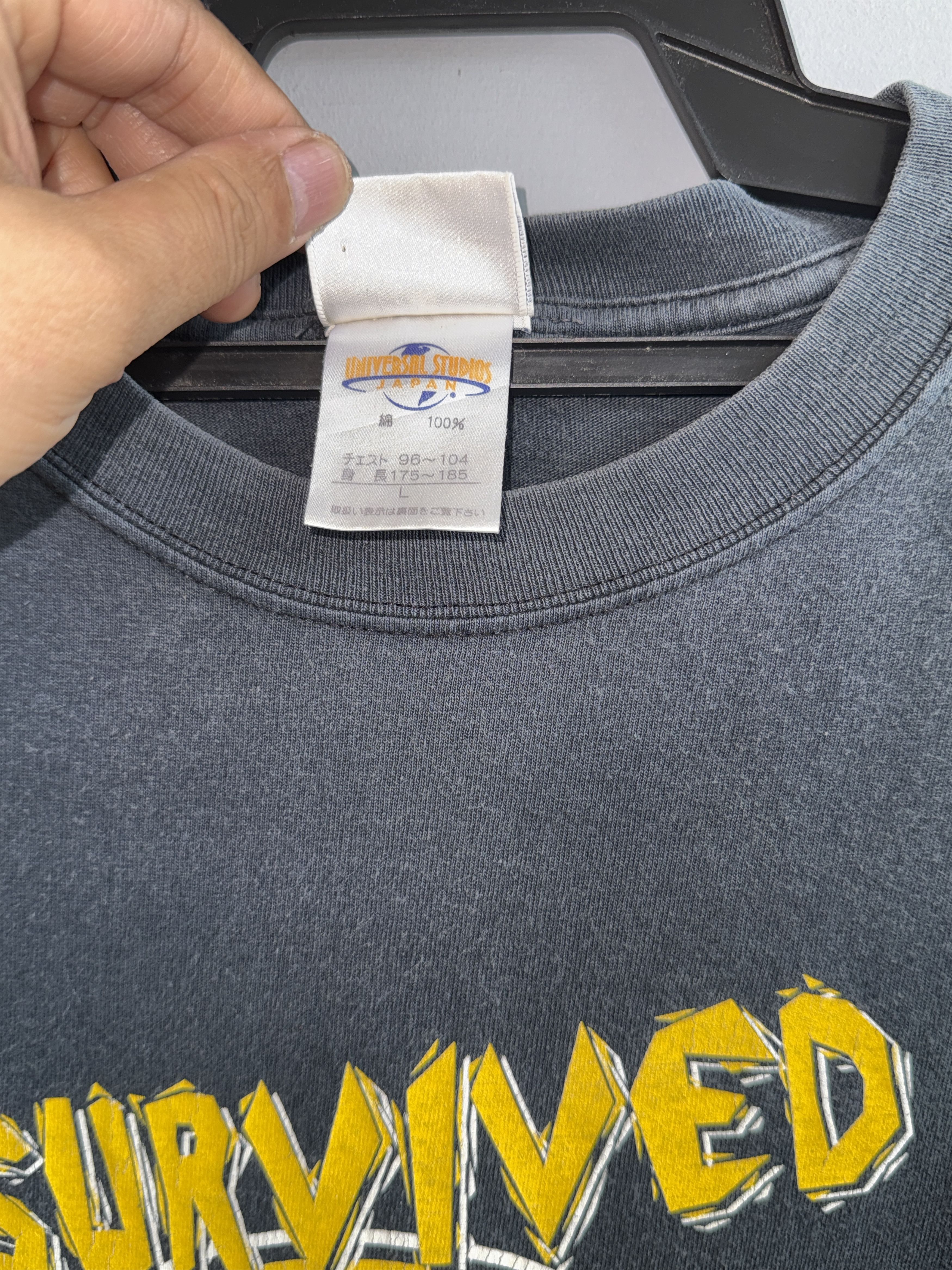 Universal Studios Jurassic Park I Survived The Ride 2000 T Shirt Size US L / EU 52-54 / 3 - 5 Thumbnail