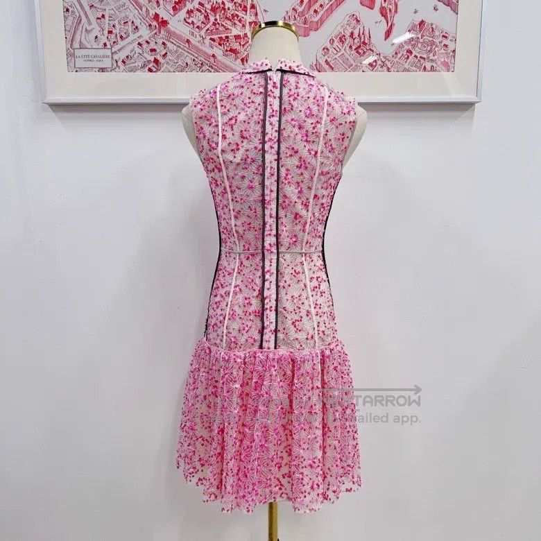 Fendi Fendi Pink sleeveless lace printed dress Size XS / US 0-2 / IT 36-38 - 2 Thumbnail
