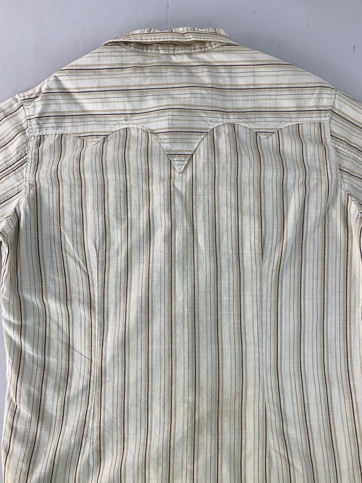 Kansai Yamamoto Hype Kansai Jeans Kansai Yamamoto Striped Button Up Shirt Size US L / EU 52-54 / 3 - 4 Thumbnail
