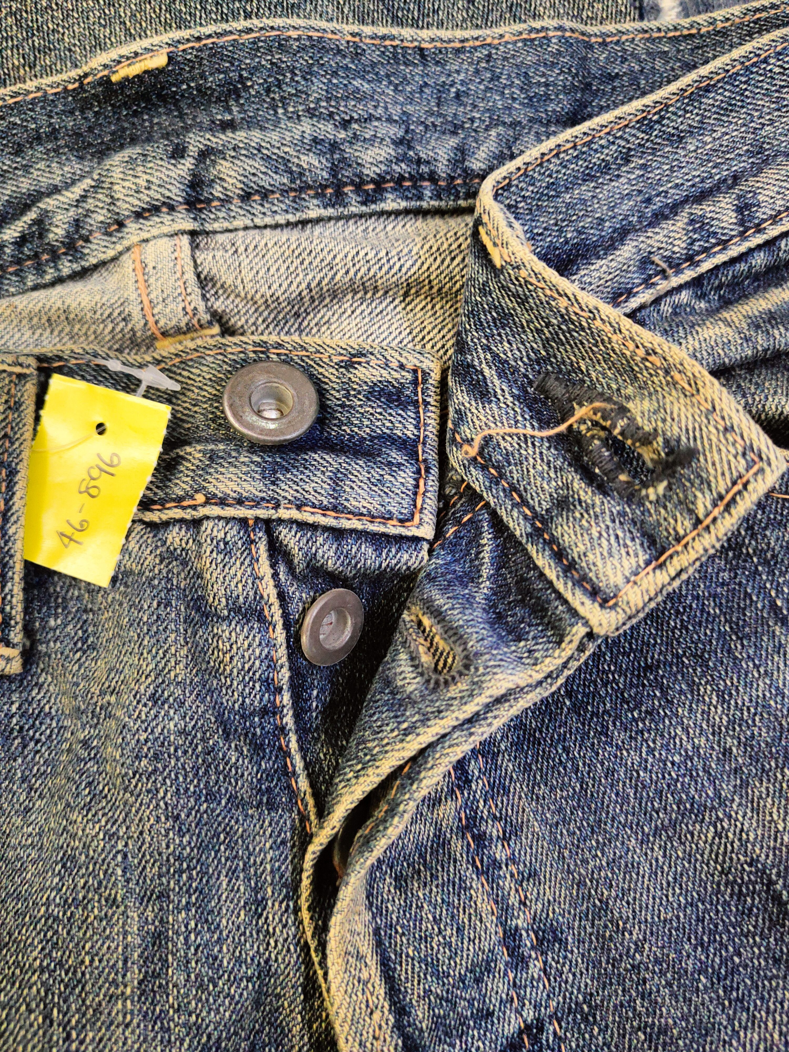 Johnbull DL Johnbull Blue Distressed Ripped Jeans #46-896 Size US 33 - 15 Thumbnail