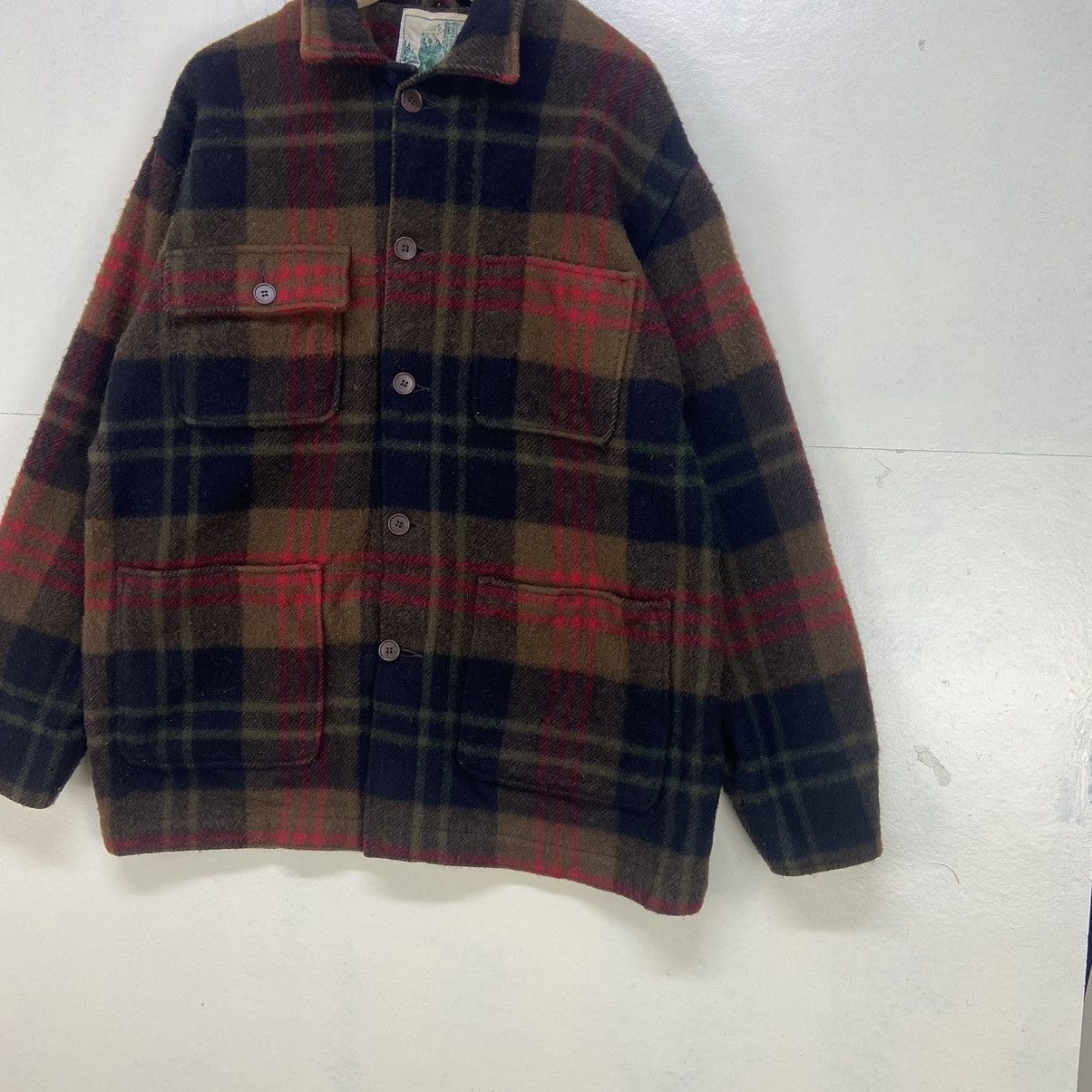 Golden Bear × Vintage Vintage Golden Bear Made in USA Checkered Plaid Wool Jacket Size US M / EU 48-50 / 2 - 7 Thumbnail