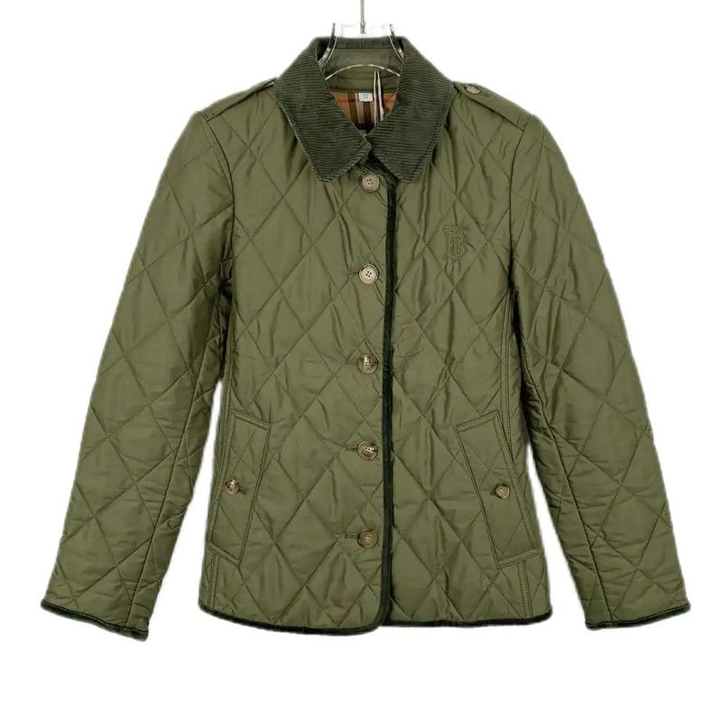 Burberry Burberry Military Green Cotton Jacket for Women Size XS / US 0-2 / IT 36-38 - 1 Thumbnail