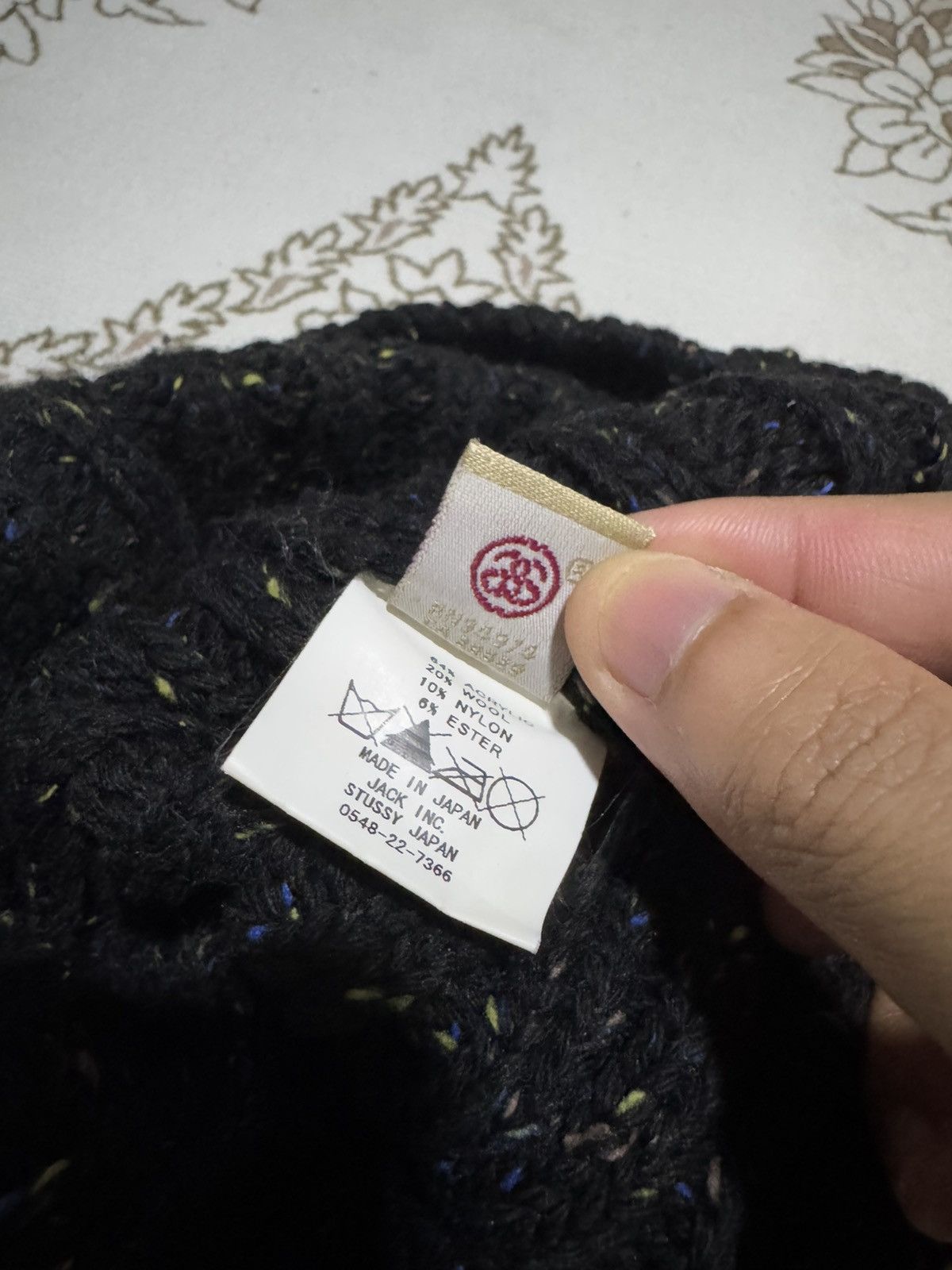 Stussy 🇯🇵 OG Stussy Black Beanie Wool Size ONE SIZE - 5 Thumbnail