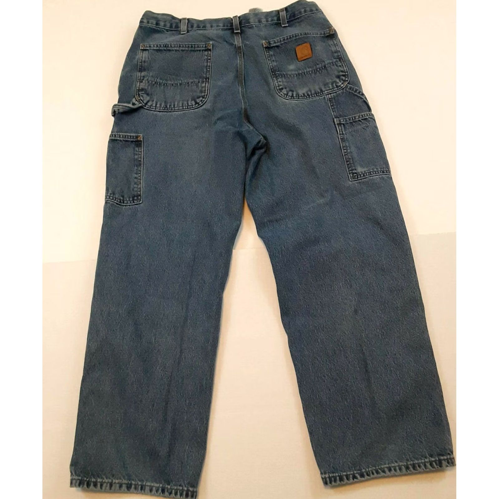 Carhartt VINTAGE Carhartt Jeans Work Blue Bootcut Mens 36x30 90s Blue Regular Mens Size US 36 / EU 52 - 3 Thumbnail