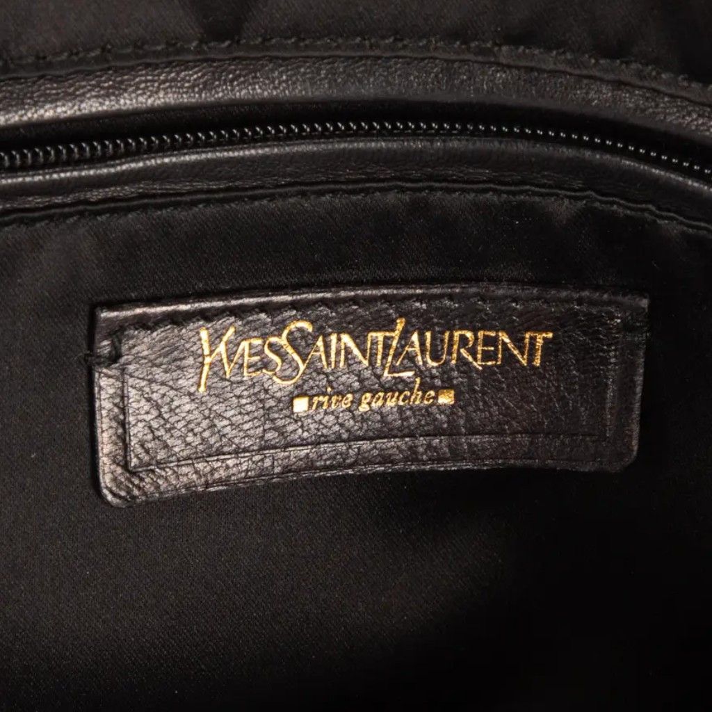 Yves Saint Laurent Yves Saint Laurent - Muse Black Leather Shoulder Bag Handbag Size ONE SIZE - 2 Thumbnail