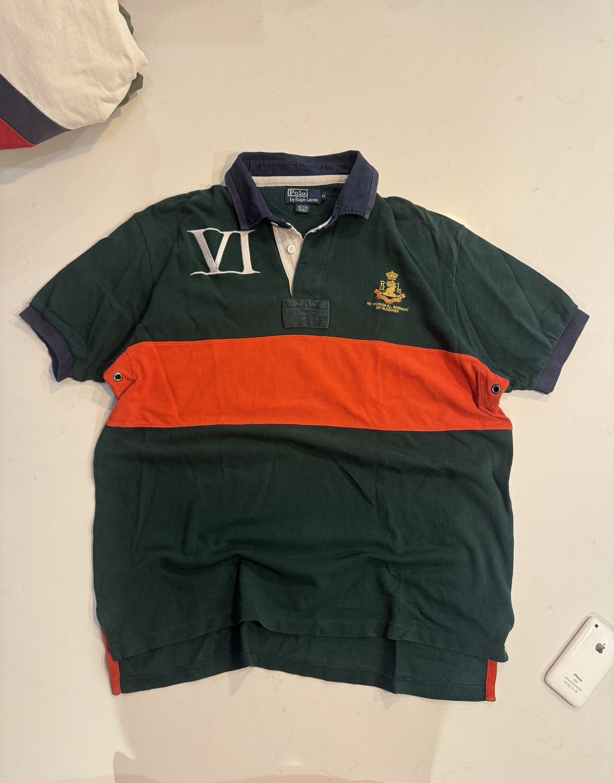 Polo Ralph Lauren Vintage POLO RALPH LAUREN 1ST DIVISION RL REGIMENT Rugby Size US XL / EU 56 / 4 - 1 Thumbnail