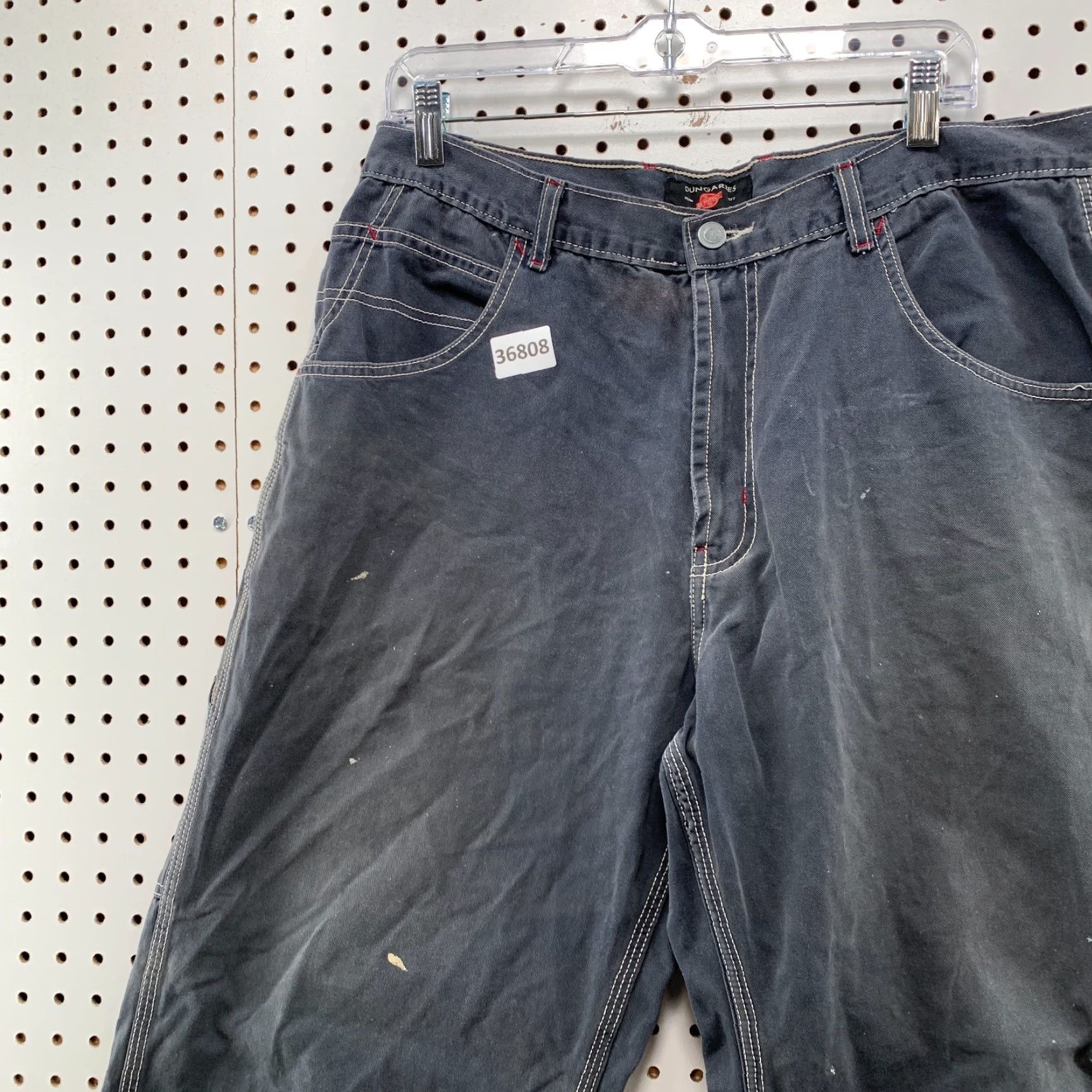 American Eagle Outfitters VINTAGE American Eagle Dungaree Carpenter Pants Mens 36x32 Fits 35x30 Baggy Denim Green 90s Mens Size US 36 / EU 52 - 4 Thumbnail