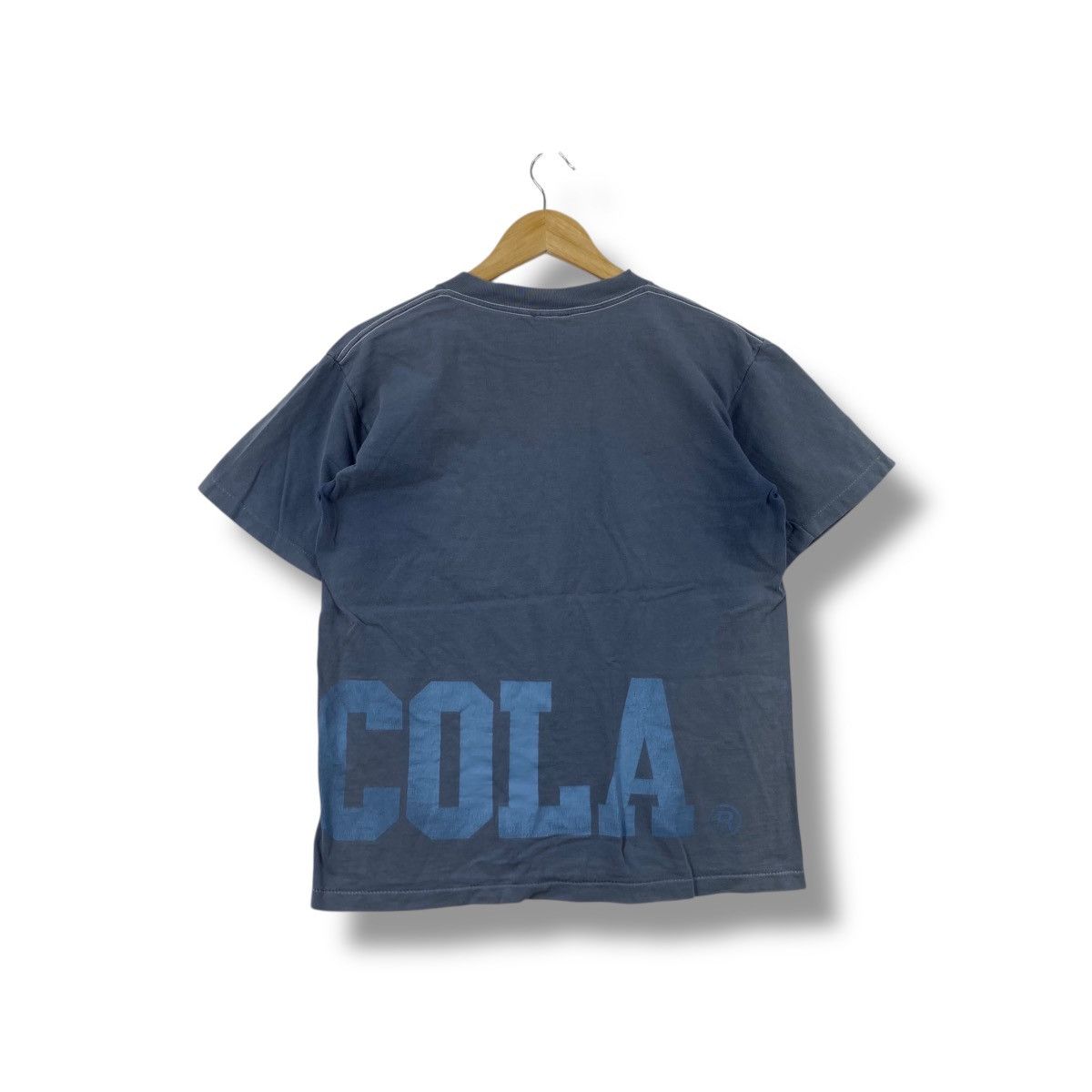 Coca Cola Vintage 90's COCA-COLA Logo Faded Navy Tee Shirt Size US M / EU 48-50 / 2 - 4 Thumbnail