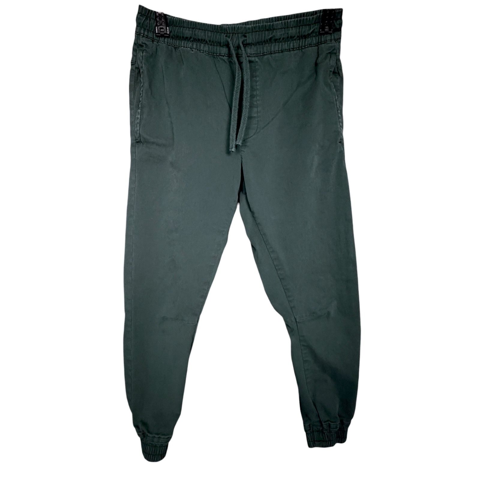 Zara Zara Pants Mens M/W31 Green Jogger Drawstring Elastic Waist Size US 31 - 2 Thumbnail