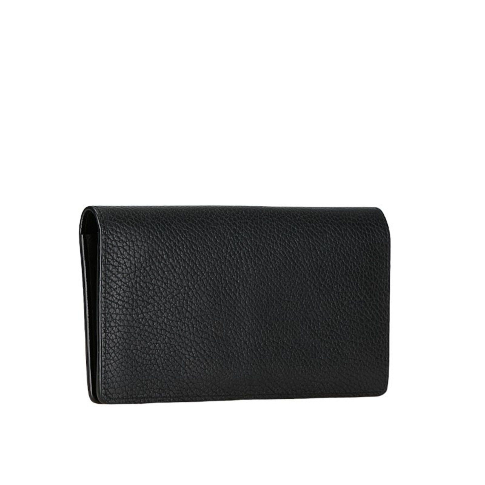 Louis Vuitton Louis Vuitton Taurillon Portefeuille Brazza Long Wallet M58192 Noir Black Leather Men's LOUIS VUITTON Size ONE SIZE - 1 Thumbnail