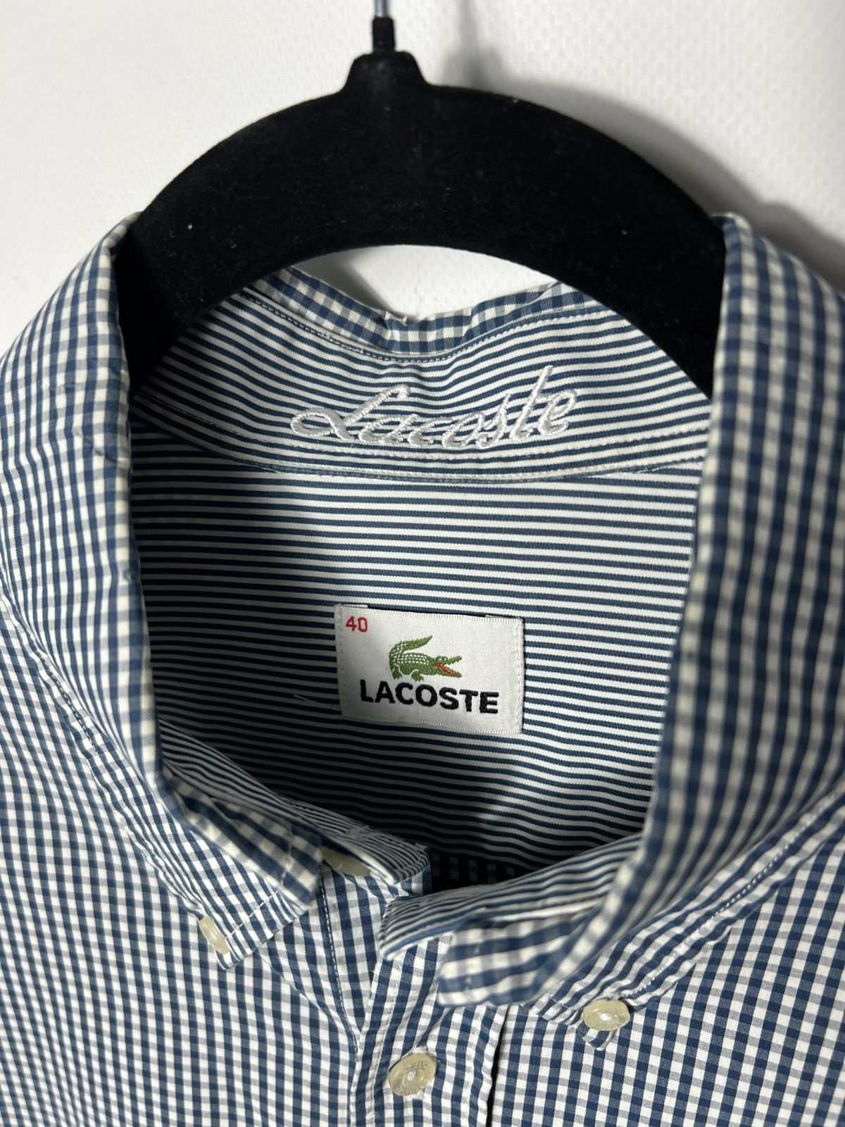 Lacoste Vintage streetwear Lacoste Plaid Button Up Shirt Size US M / EU 48-50 / 2 - 5 Thumbnail