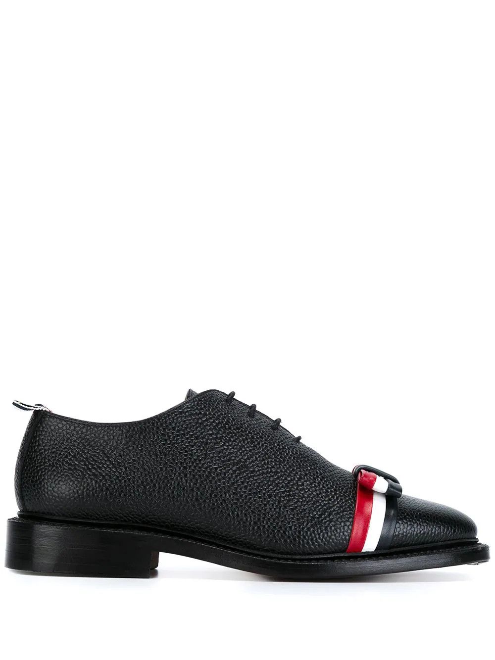 Thom Browne o1s22i1n0924 Wholecut Lace-Ups Tricolour Bow Shoes in Black Size US 10 / IT 40 - 1 Thumbnail