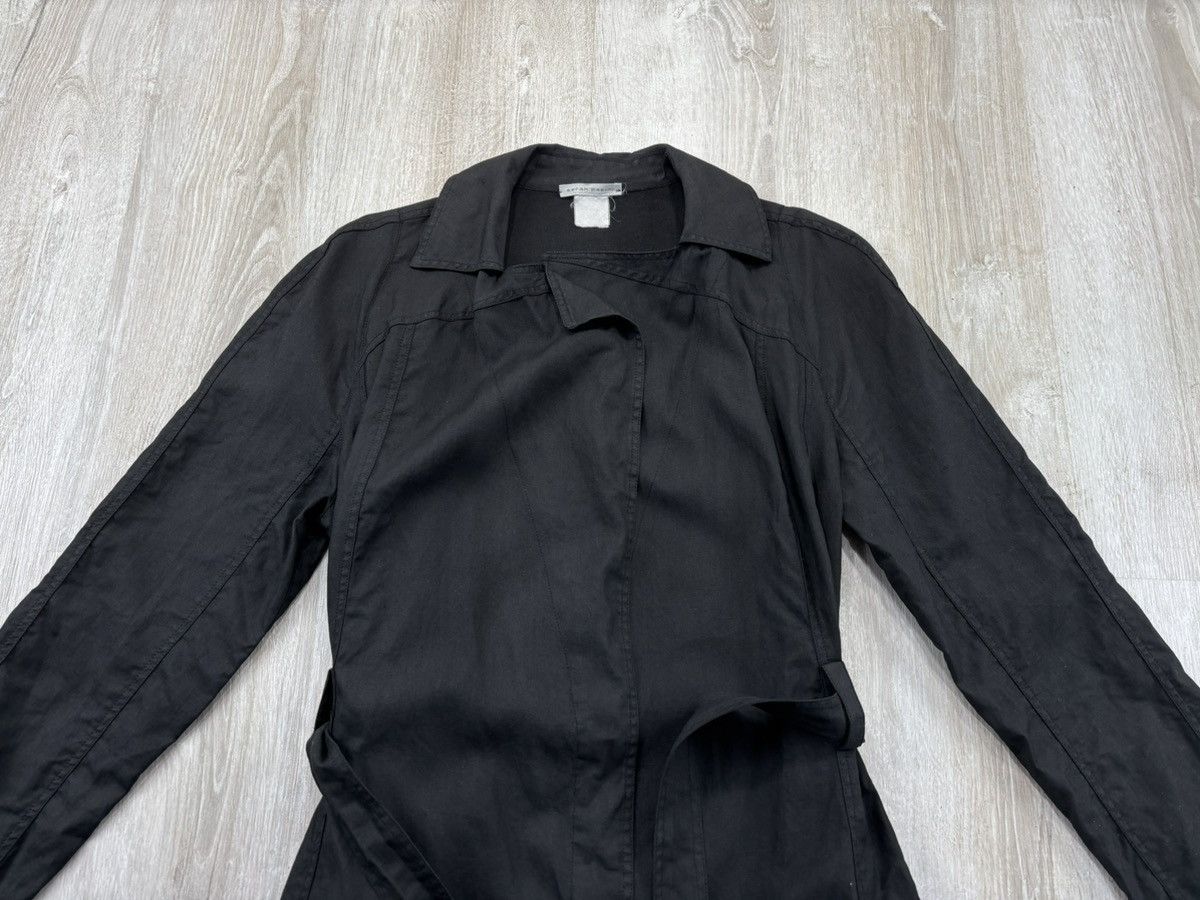 Japanese Brand × Sarah Pacini Womens linen coat Sarah Pacini Size S Color Black Size S / US 4 / IT 40 - 3 Thumbnail