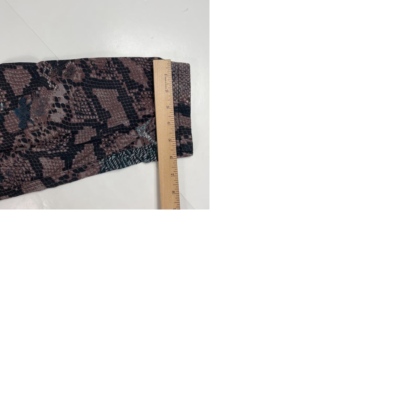 Skin Publish Outfit Womens XL Brown Snake Skin Jacket Pants Set Viper Python Snakeskin Casual Size 40" / US 18 - 12 Thumbnail