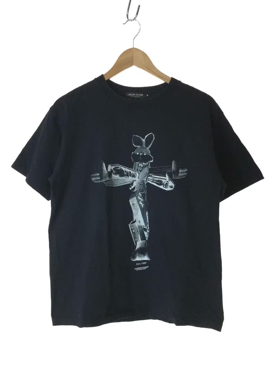 image of Undercover "holy Shit" Object Bunny Tee in Black, Men's (Size Medium)
