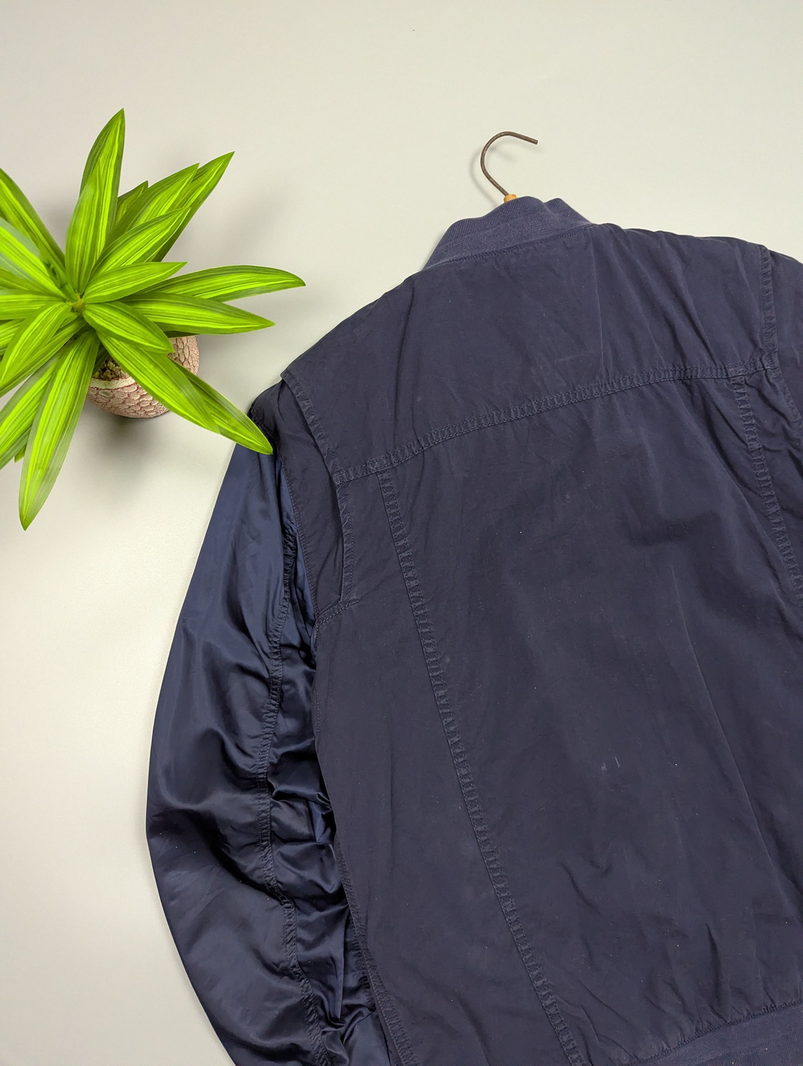 Wrangler Wrangler Vintage Style Navy Bomber Jacket Lightweight Cotton Size US XXL / EU 58 / 5 - 17 Thumbnail