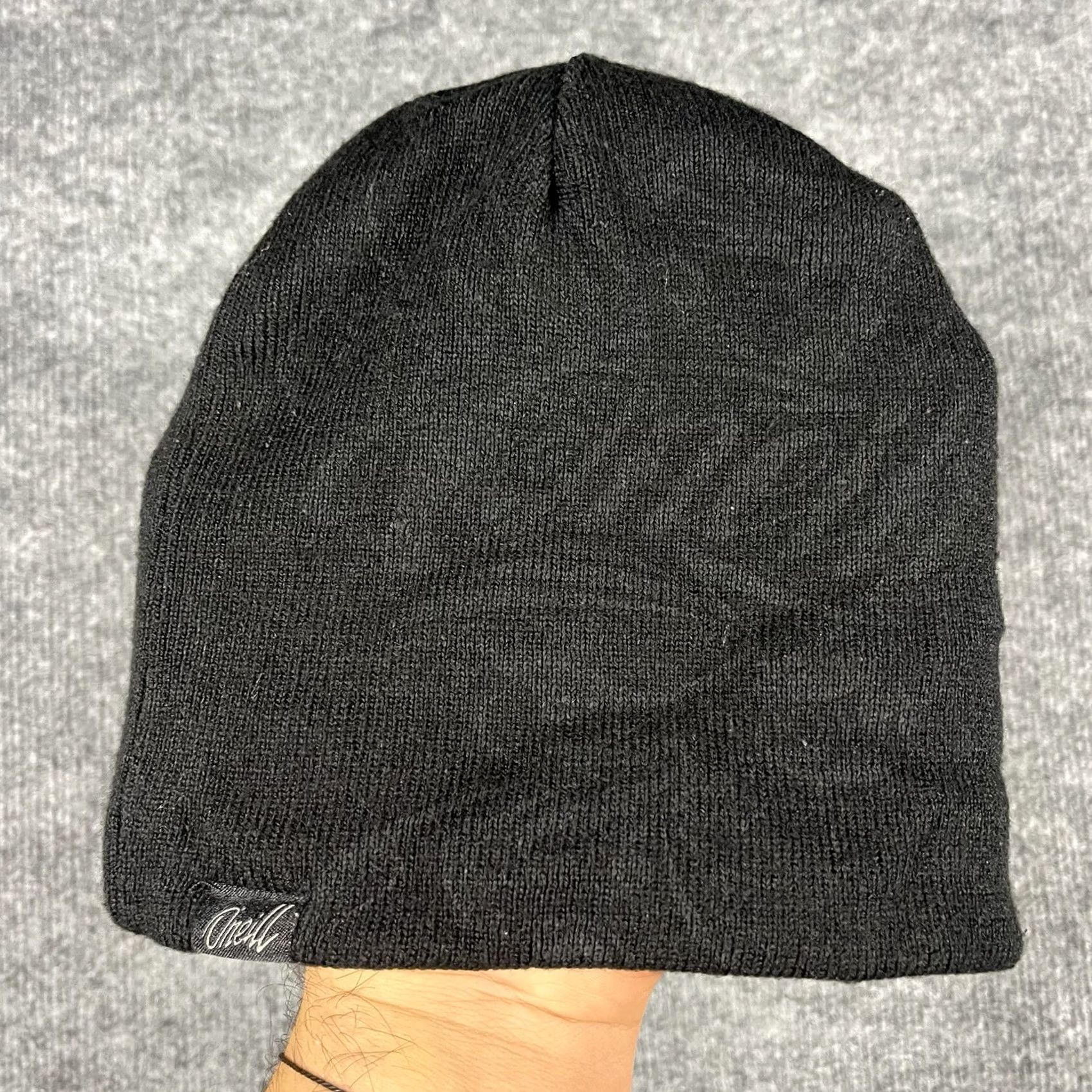 O'Neill VINTAGE O'Neill Reversible Beanie Hat One Size Men Black Checkered 90s Hipster Retro Ski Sports USA Grunge Emo Size ONE SIZE - 3 Thumbnail
