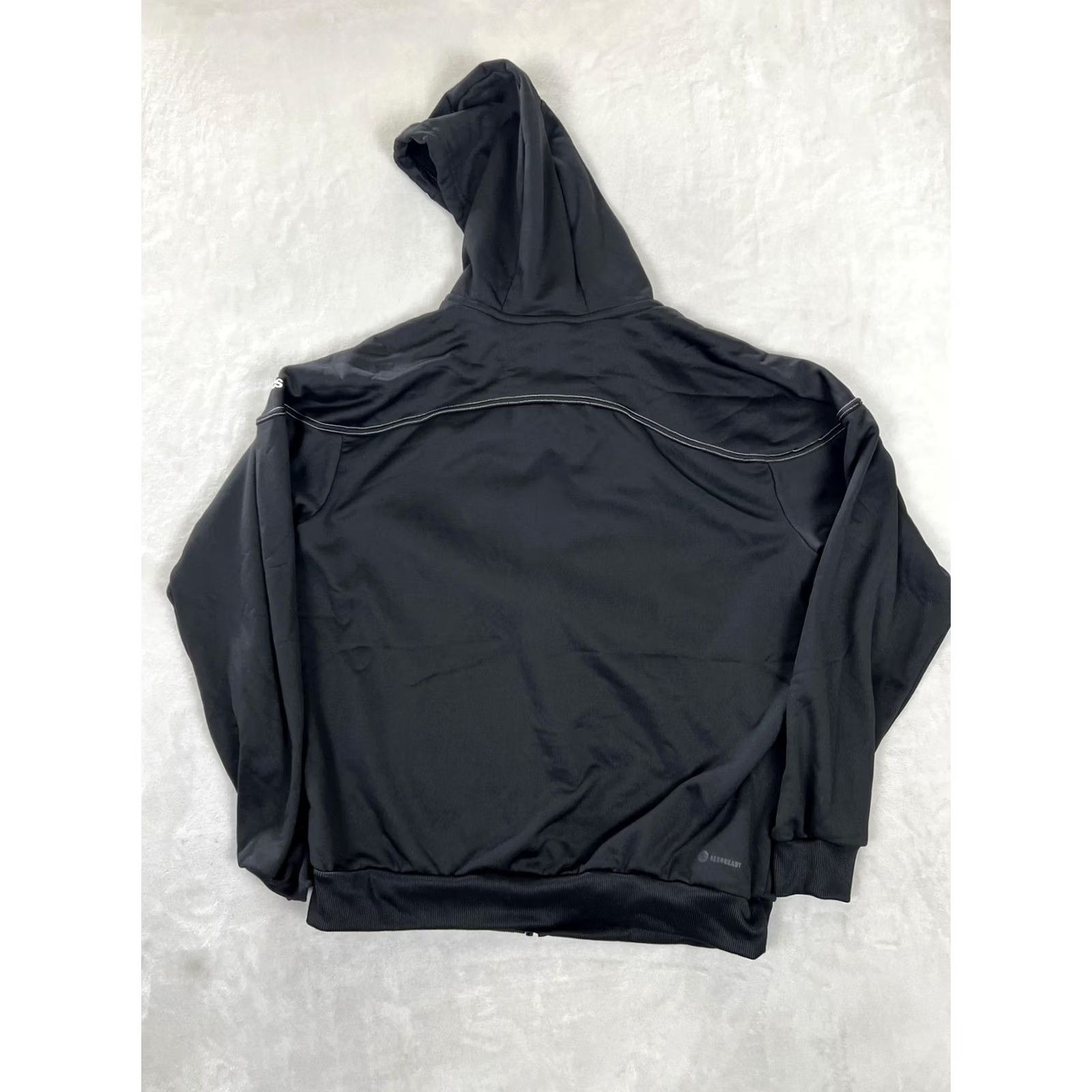Adidas Adidas Hoodie Mens M Black Full Zip Fleece AEROREADY Logo Sweatshirt Size US M / EU 48-50 / 2 - 7 Thumbnail