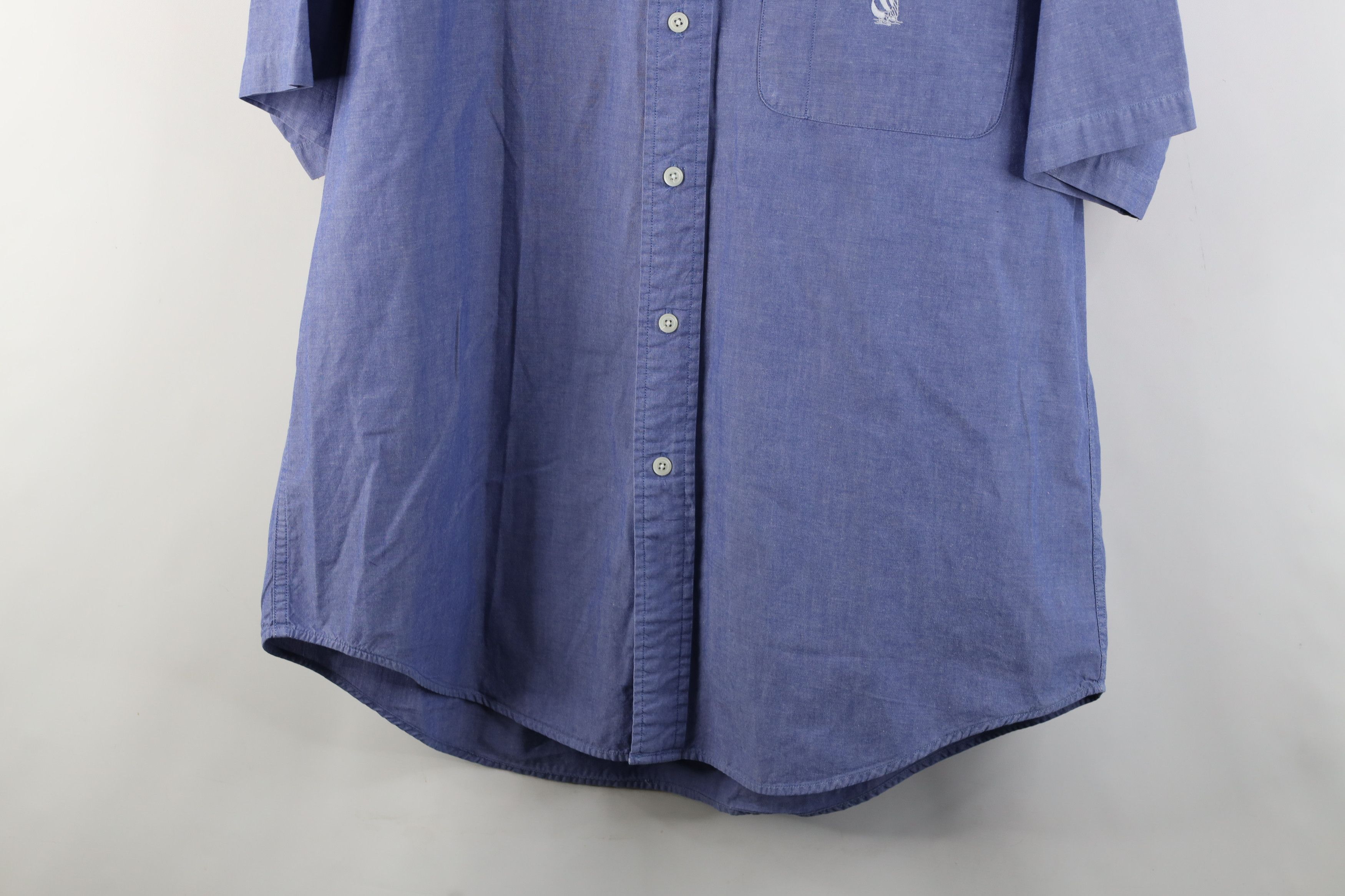 Nautica Vintage 90s Nautica Baggy Chambray Button Down Shirt Size US M / EU 48-50 / 2 - 3 Thumbnail