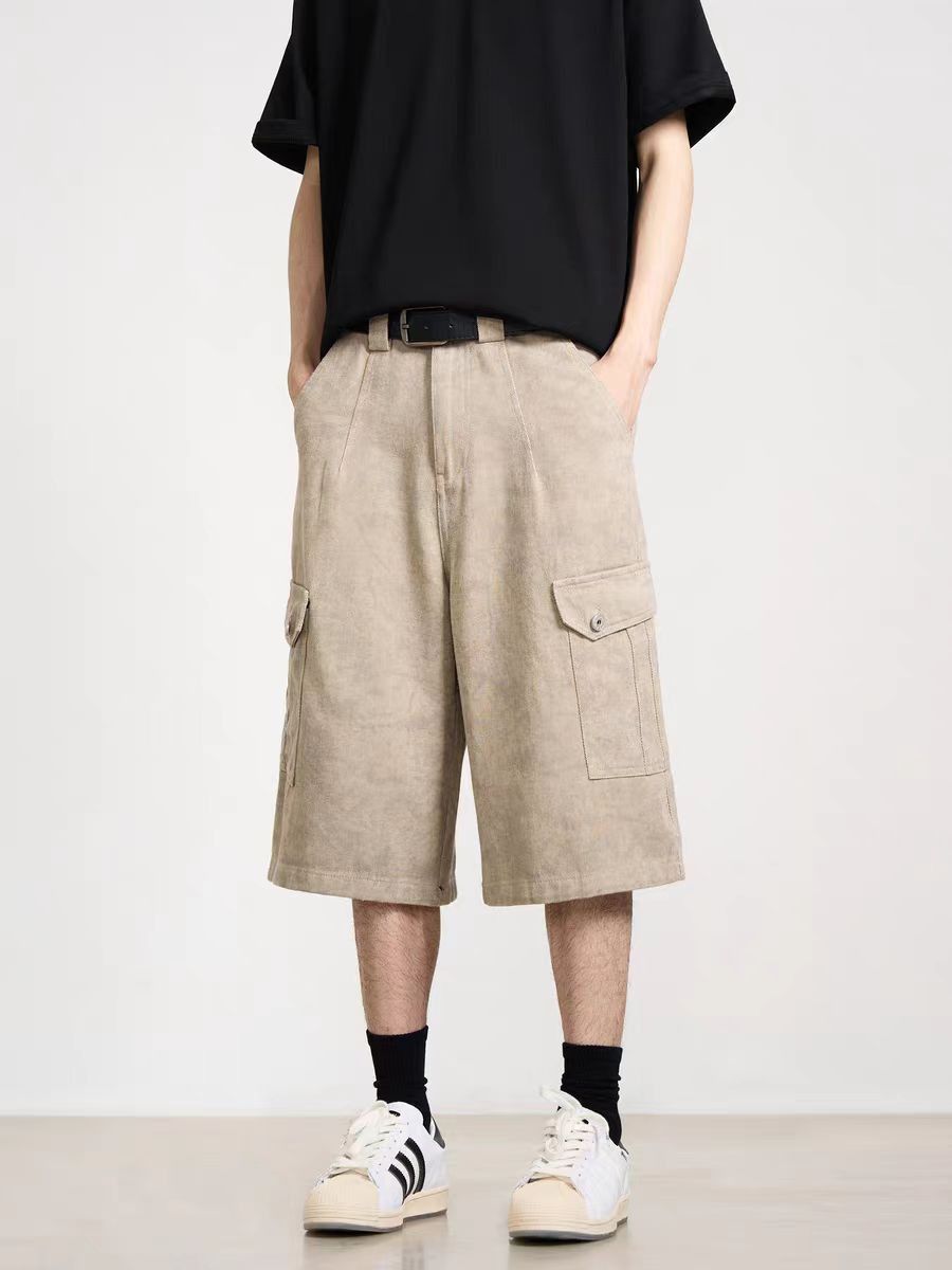 Japanese Brand × Vintage Baggy cargo shorts with casual pocket design Size US 32 / EU 48 - 2 Thumbnail