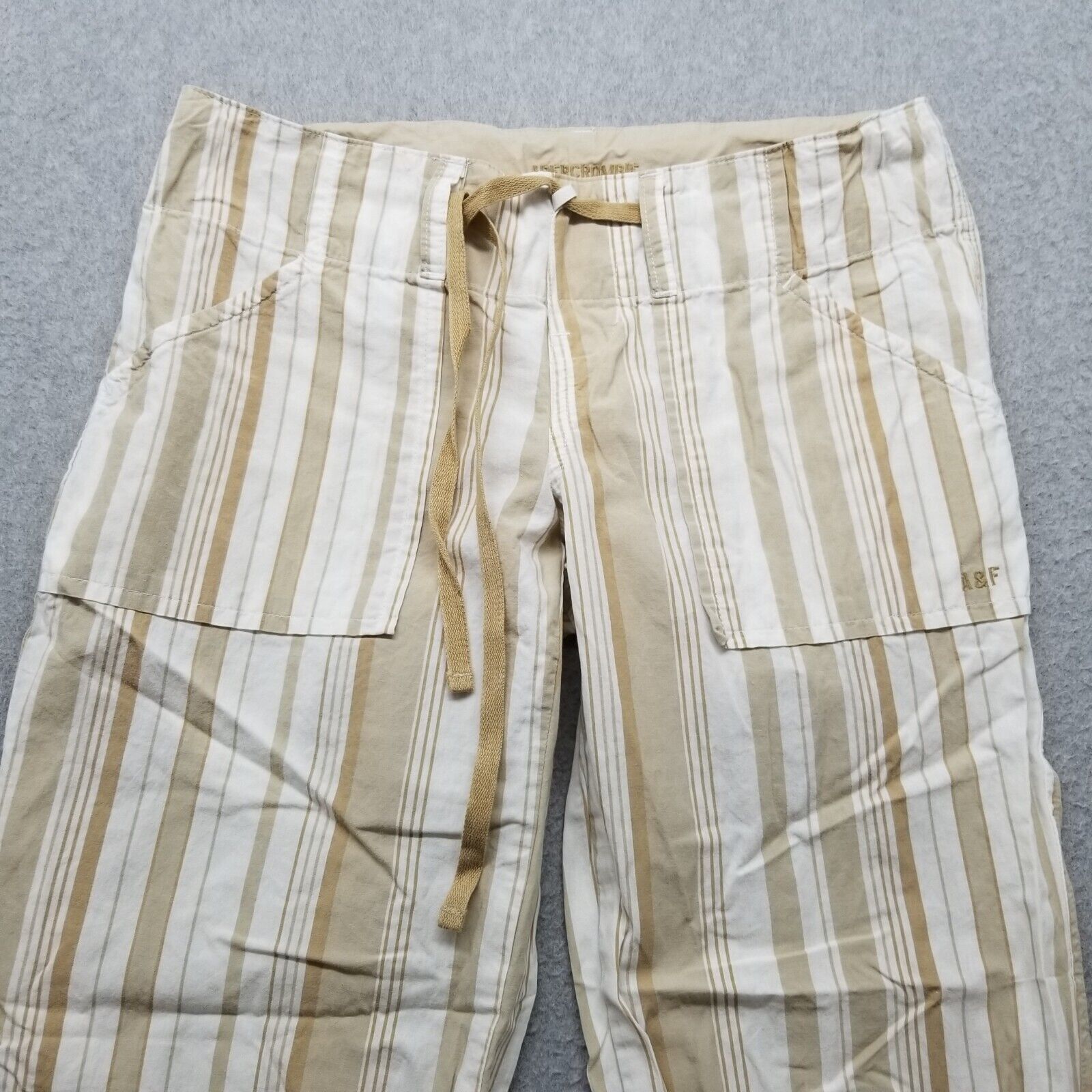 Abercrombie & Fitch Abercrombie & Fitch Pants Womens Flared Pockets Drawstring Size 30" / US 8 / IT 44 - 4 Thumbnail