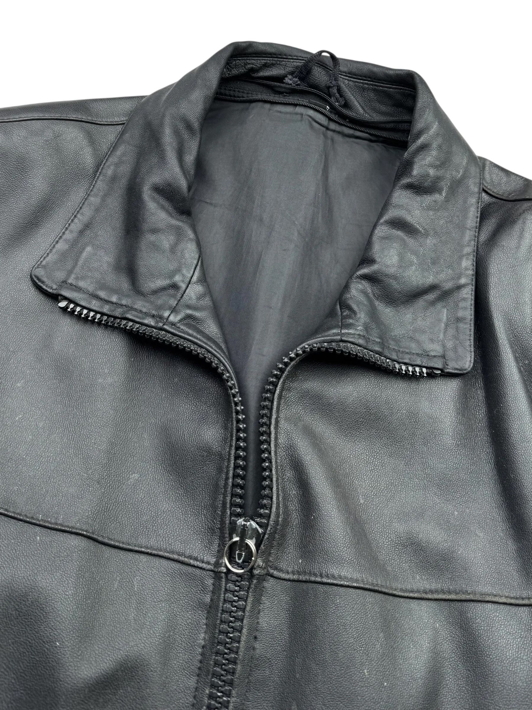 Vintage Y2K Leather Thrashed Jacket(V39) Size US M / EU 48-50 / 2 - 6 Thumbnail