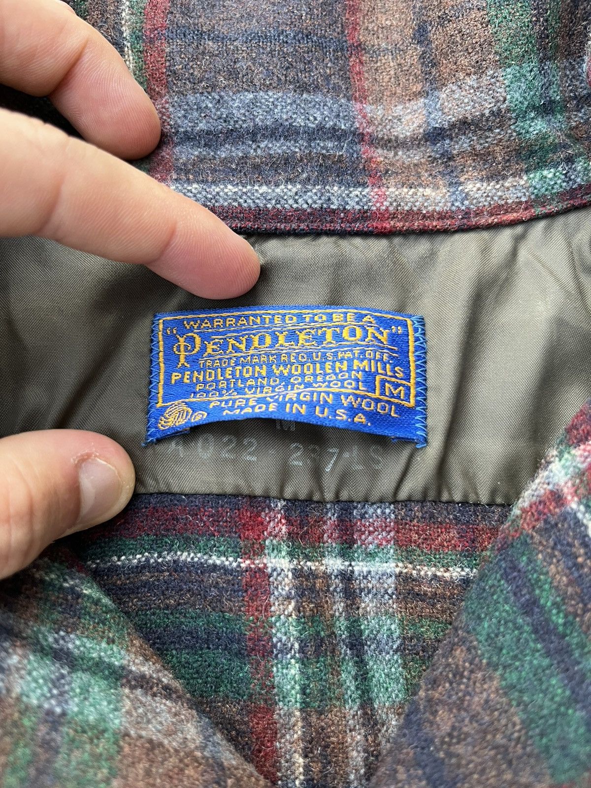 Flannel × Pendleton × Vintage Vintage 60s Pendleton wool flannel shirt plaid checked jacke Size US M / EU 48-50 / 2 - 12 Thumbnail