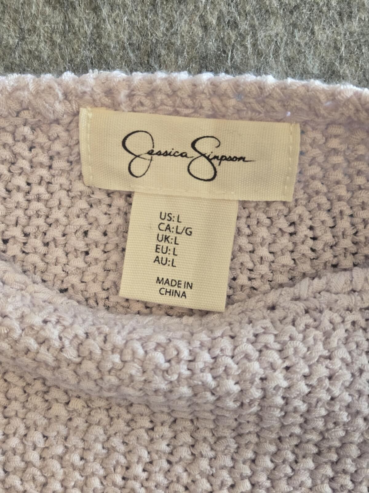 Other Short Sleeve Knit Sweater Top Lilac Sz L Pastel CottageCore Size L / US 10 / IT 46 - 4 Thumbnail