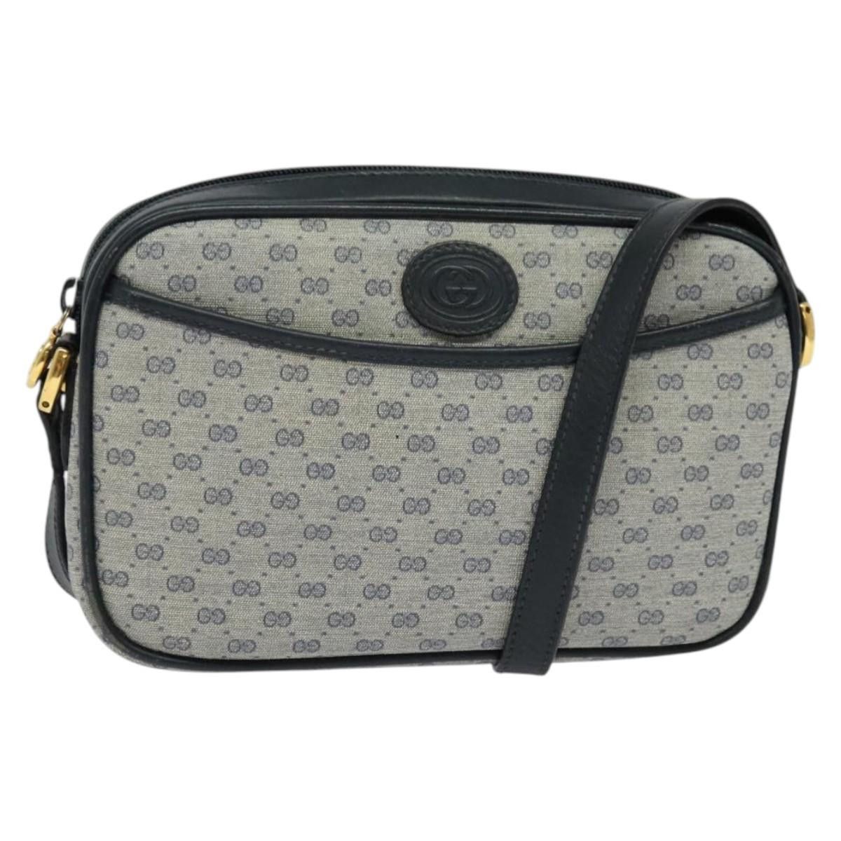 Gucci GUCCI Micro GG Supreme Shoulder Bag Pvc Navy Gold 007 904 Size ONE SIZE - 1 Thumbnail