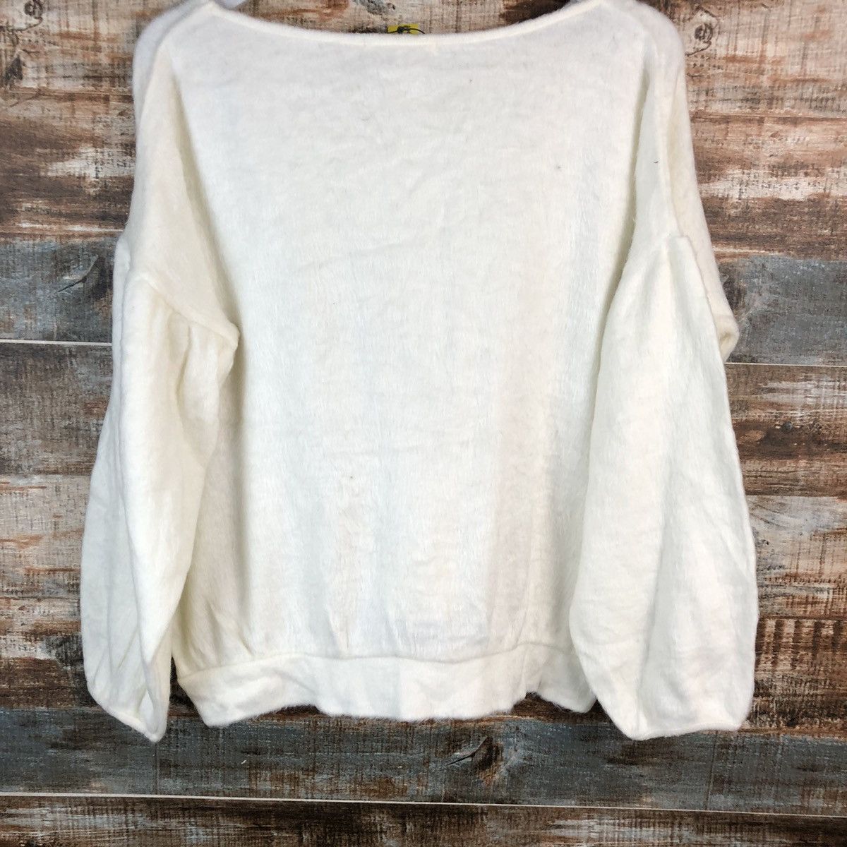 Homespun Knitwear × Japanese Brand Ain Les Sains White Knitwear #A2228 Size M / US 6-8 / IT 42-44 - 14 Thumbnail
