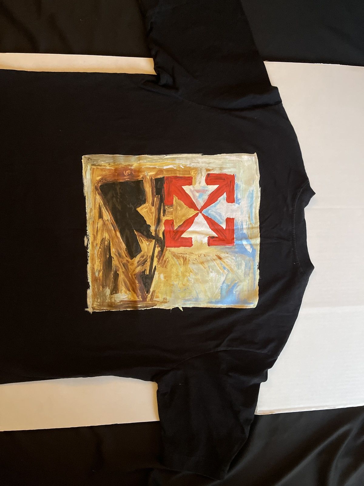 Off-White OFF-WHITE Arrow On Canvas Print Tee Size US XL / EU 56 / 4 - 3 Thumbnail