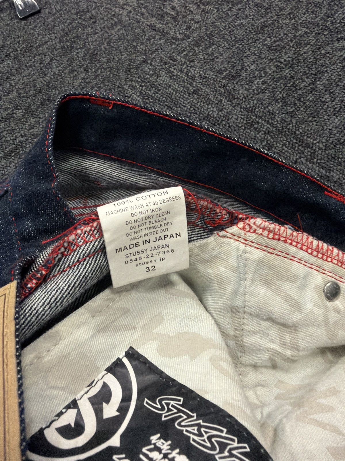 Stussy Vintage 2000s Stussy x Futura Laboratories Jeans - Waist 33 Size US 33 - 9 Thumbnail
