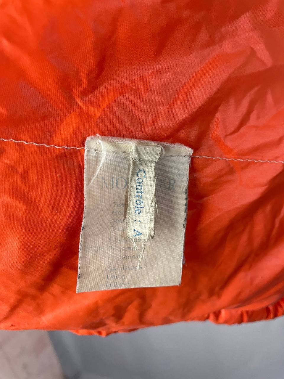 Moncler Moncler Down Jacket Vintage Orange Grenoble Size US XL / EU 56 / 4 - 24 Thumbnail