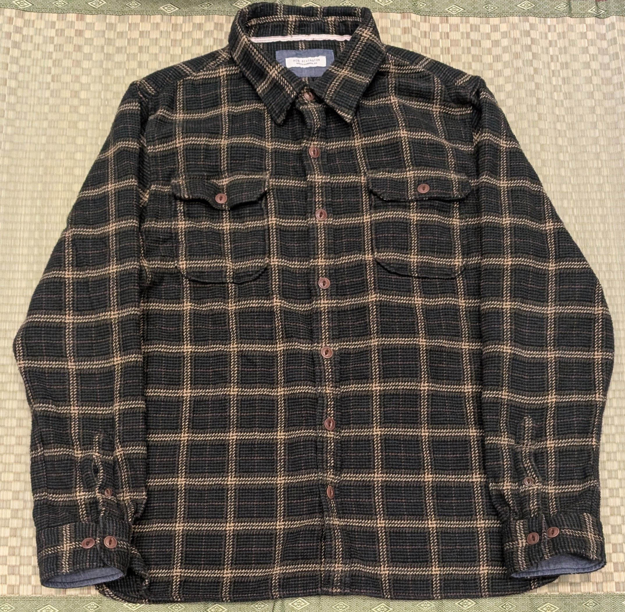 Ace Rivington Ace Rivington Winter Flannel Utility Shirt Forest Hound Size US XL / EU 56 / 4 - 1 Thumbnail