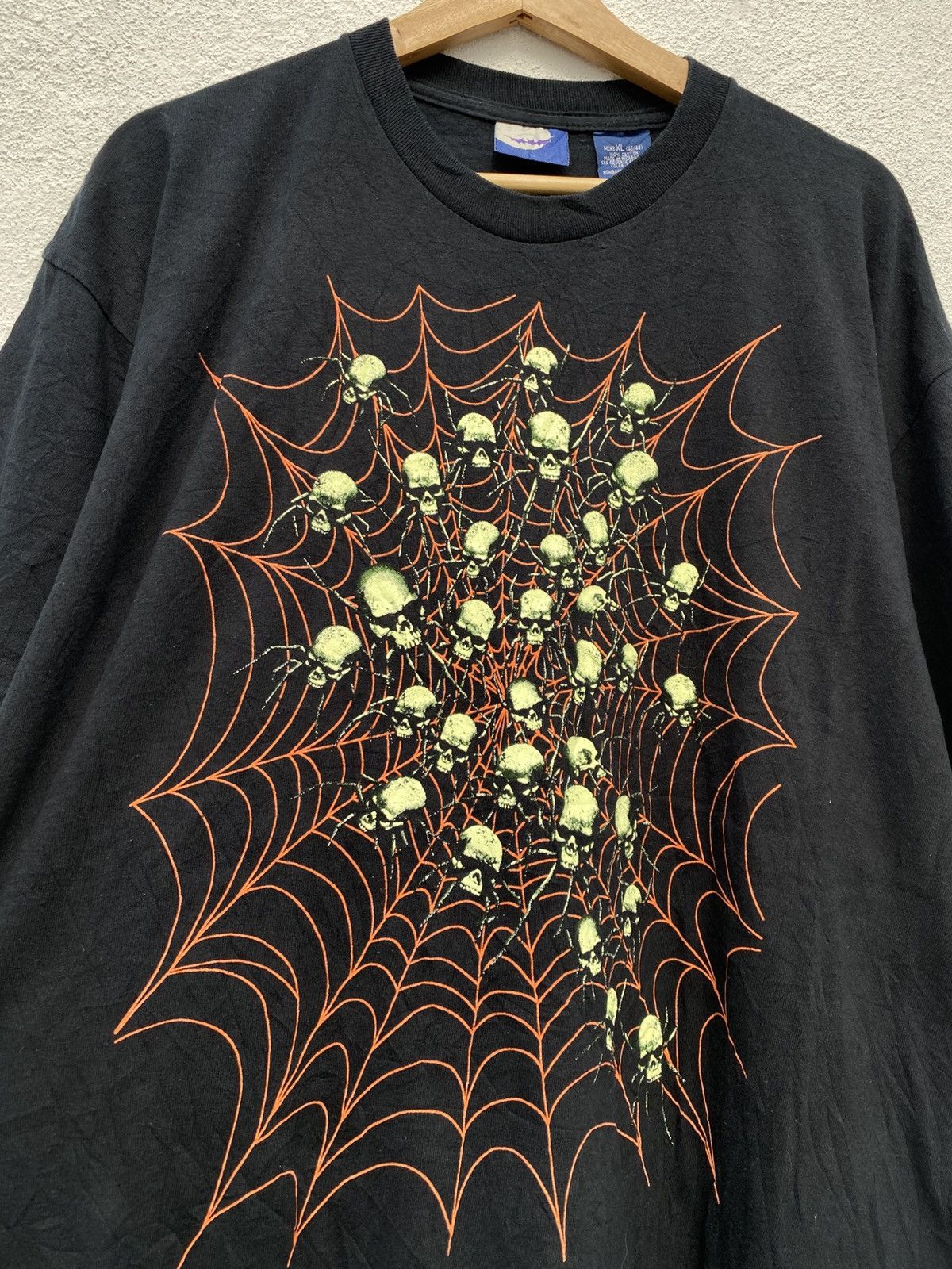 Expert Horror Vintage Halloween Skull Spider Web Horror Size US XL / EU 56 / 4 - 2 Thumbnail